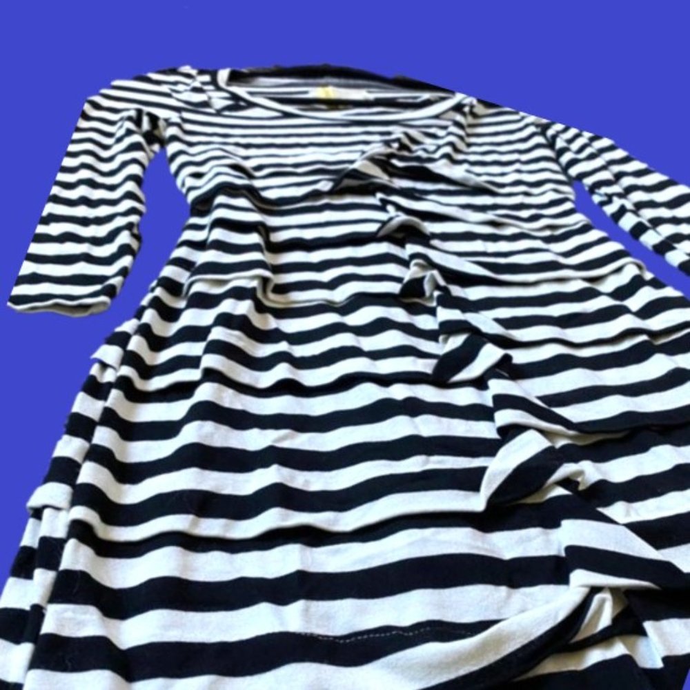 SOLD - Nicole Miller Ruched Jersey Fitted Stretchy Dress - Picture 12 of 16